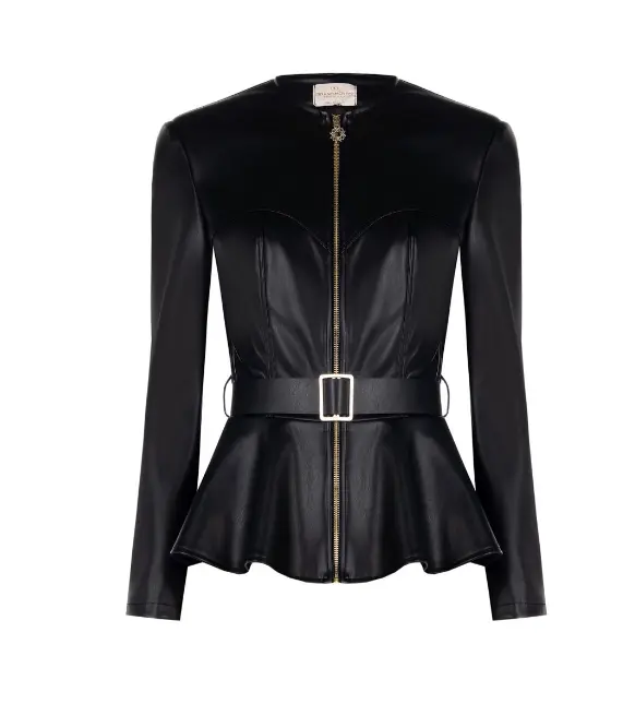 Rinascimento - Blouse similicuir à basque - 189,90€