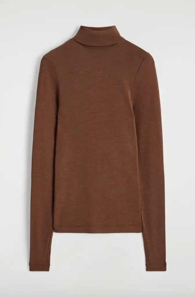 COS - Tee shirt manches longues en laine - 49€