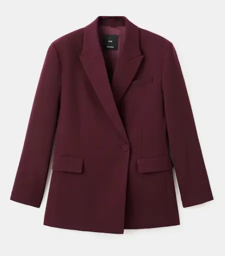 Mango - Blazer bordeaux - 69,99€