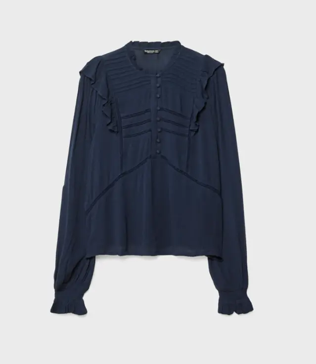 Stradivarius - Blouse à volants - 29,99€