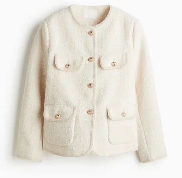 H&M - Veste effet tweed - 59,99€