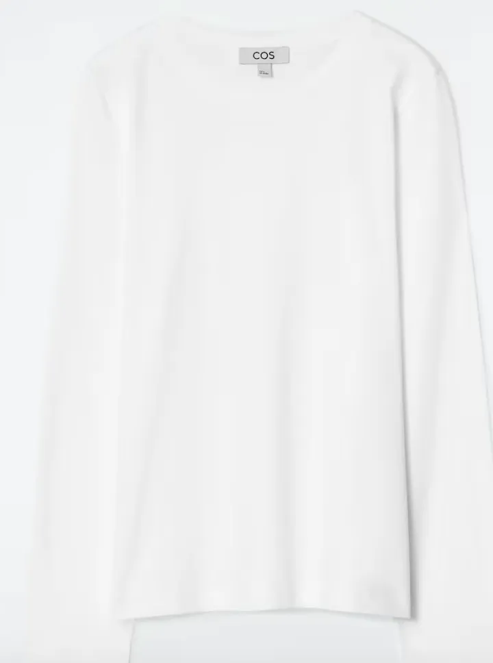 COS - TEE-SHIRT blanc - 19€