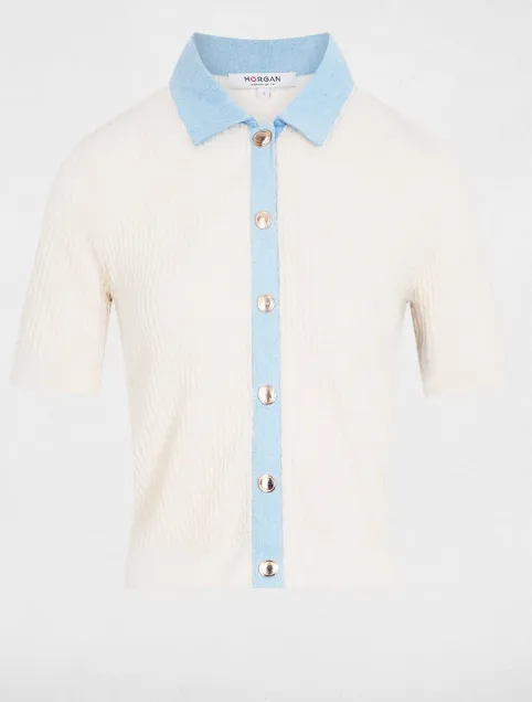 Morgan - Pull manches 3/4 - 55€