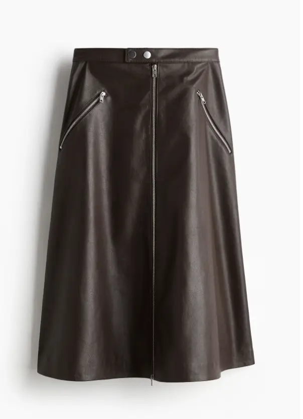 H&M - Jupe en similicuir - 39,99 €