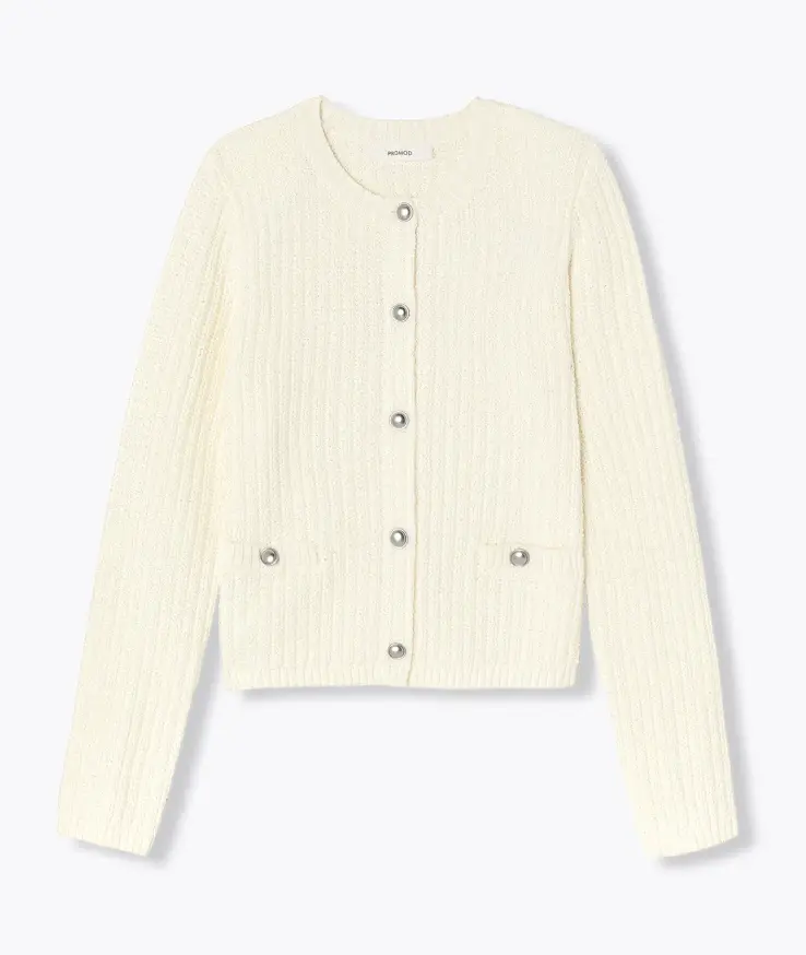 Promod - Cardigan blanc - 39,99€